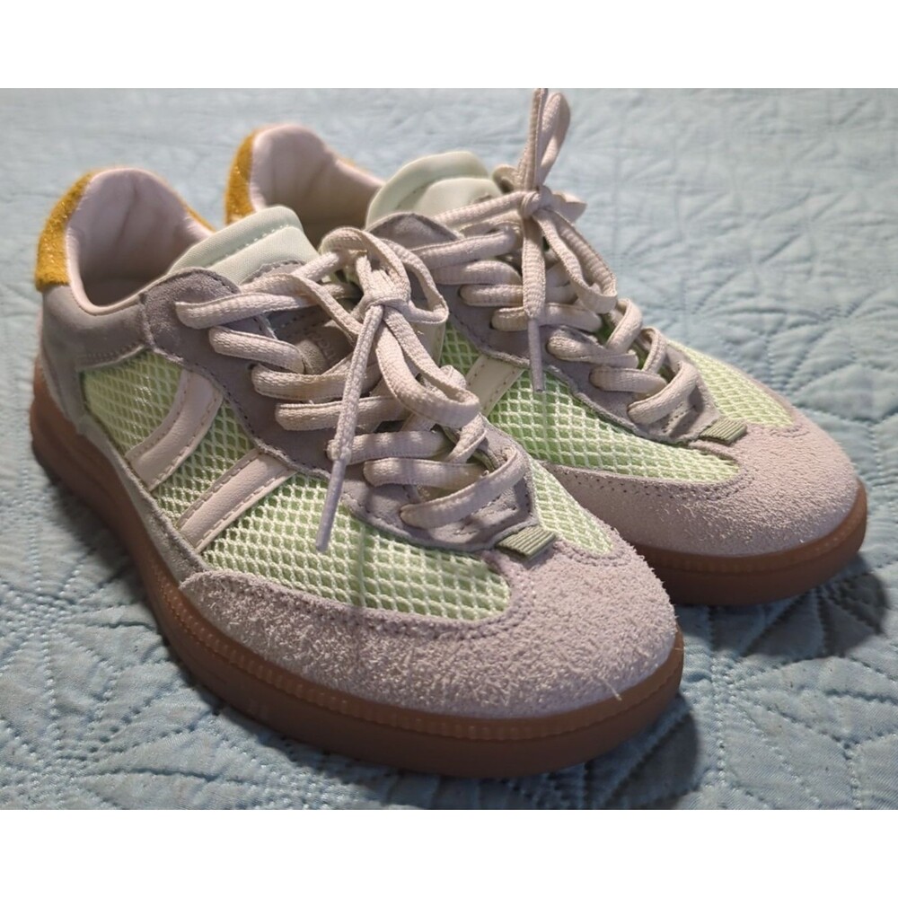Coolway Baresi Sneakers Free People Light Green Grey Women’s Sz 6 Retro Soccer